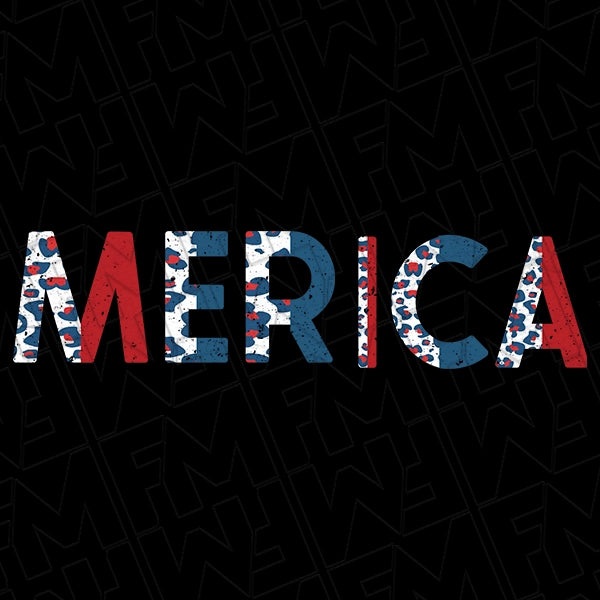 Leopard MERICA Patriotic DTF Transfer applied to a shirt