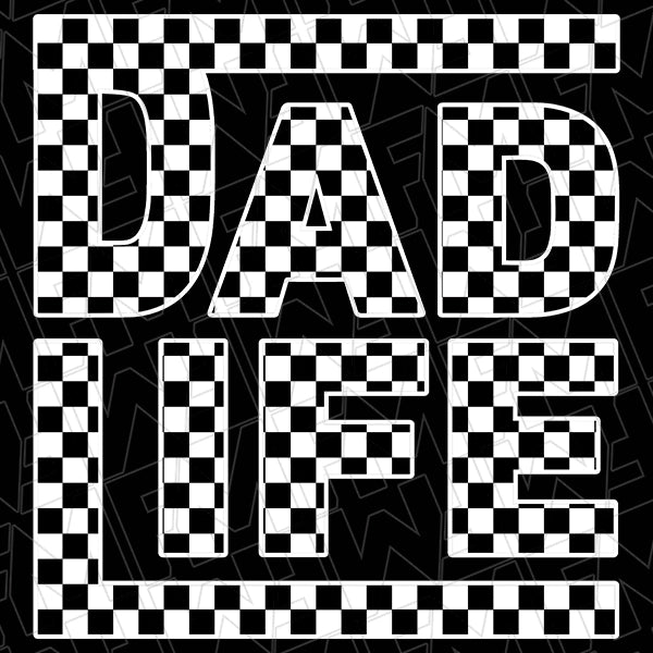 Dad Life Checker DTF TransferFathers Day applied to a shirt