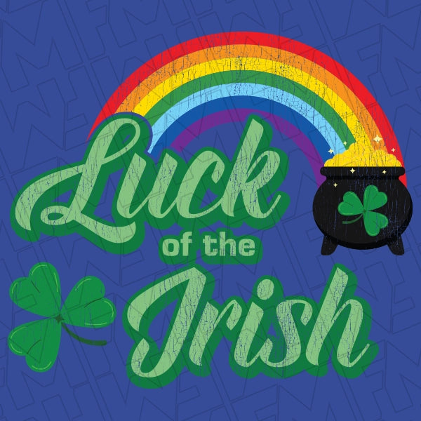 Luck of the Irish St Patricks Day applied to a shirt