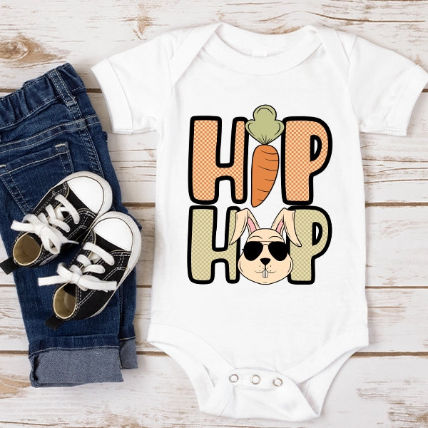 Hip Hop Bunny Kids Easter applied to a shirt
