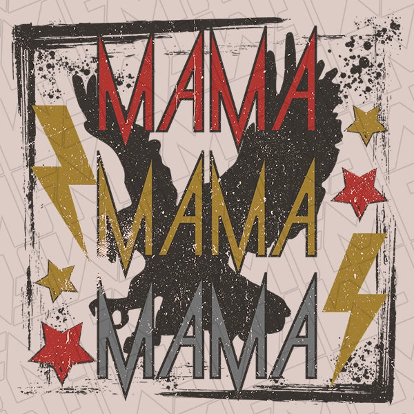 Mama Rocker Eagle Mothers Day applied to a shirt