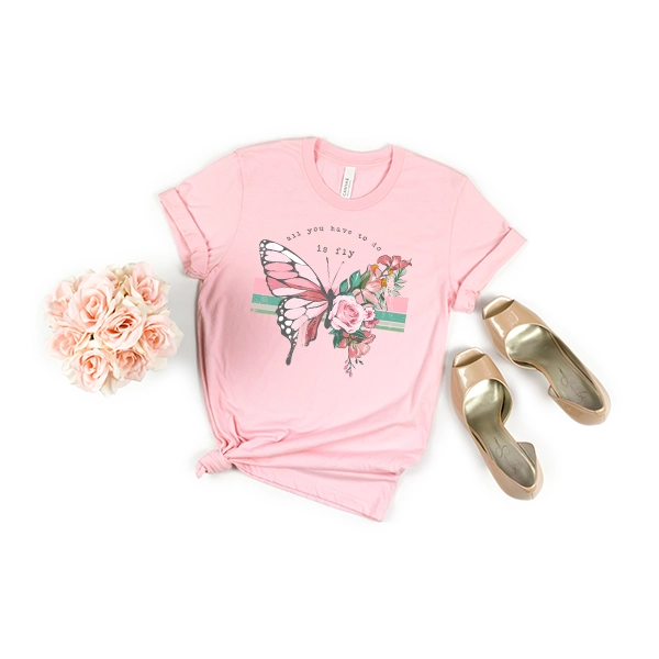 All You Have to Do is Fly Butterfly DTF Transfer