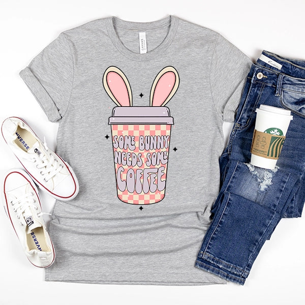 Some Bunny Needs Some Coffee DTF Transfer