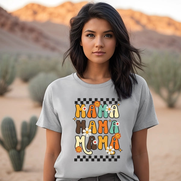 Boho Checker Mama Mothers Day DTF Transfer