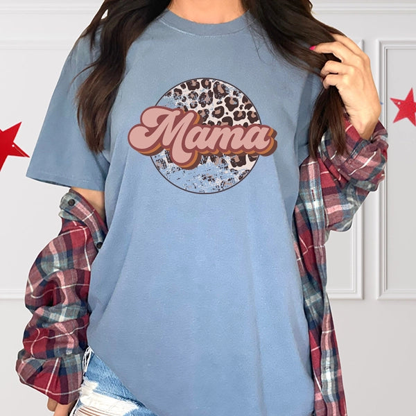 Leopard Mama Script Mommy Me Mothers Day DTF Transfer