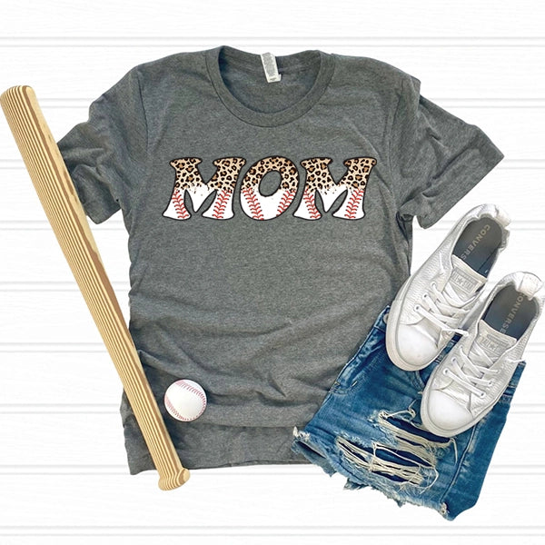Leopard Fadeout Baseball Mom Mothers Day DTF Transfer