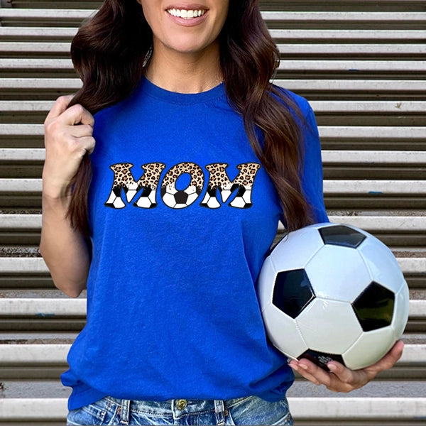 Leopard Fadeout Soccer Mom Mothers Day DTF Transfer