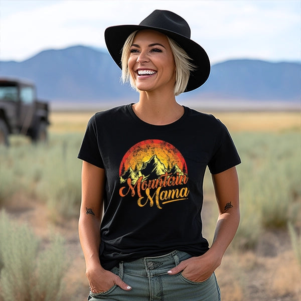 Mountain Mama Orange Sunset Mothers Day DTF Transfer