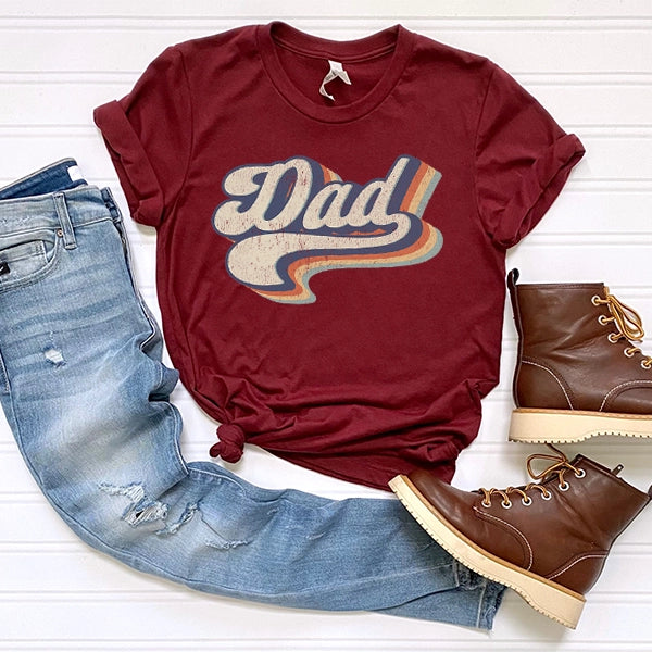 Retro Script Dad Father's Day DTF Transfer
