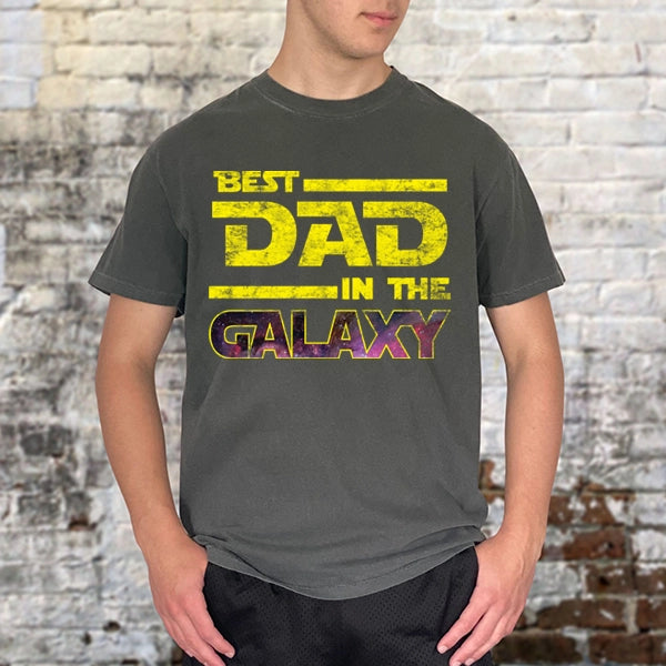 Best Dad in the Galaxy Sci Fi Fathers Day DTF Transfer