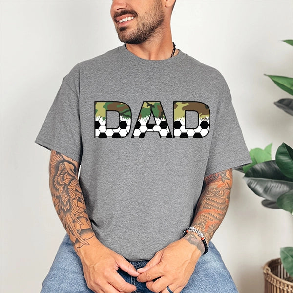 Camo Soccer Dad Father's Day DTF Transfer