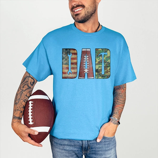 DAD Tools Football Dad Fathers Day DTF Transfer