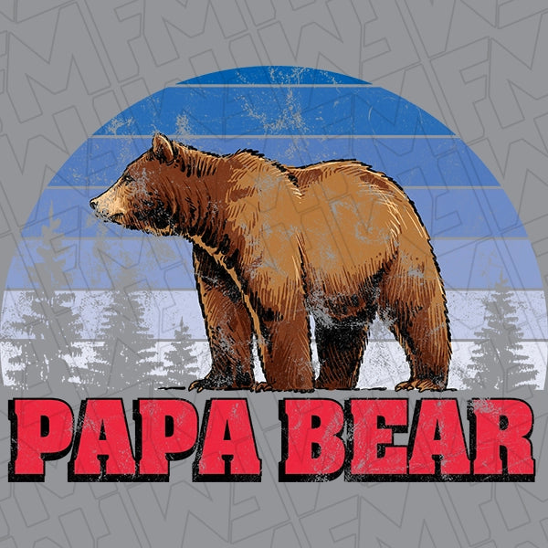 Papa Bear Fathers Day DTF Transfer