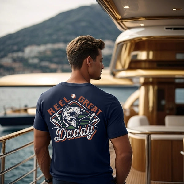 Reel Great Daddy Fishing Dad Father's Day DTF Transfer