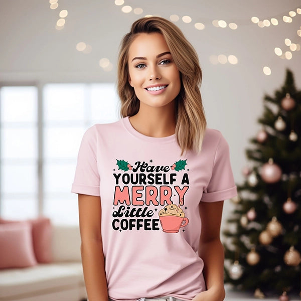 Have Yourself a Merry Little Coffee Christmas DTF Transfer