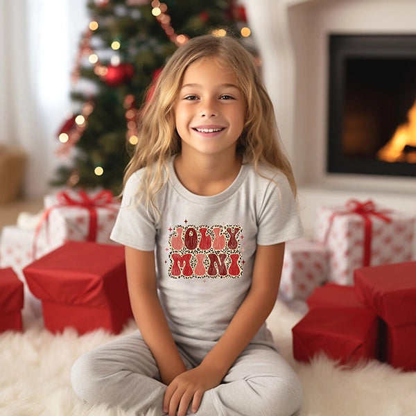 Jolly Mini Leopard Mommy & Me Kids Christmas DTF Transfer