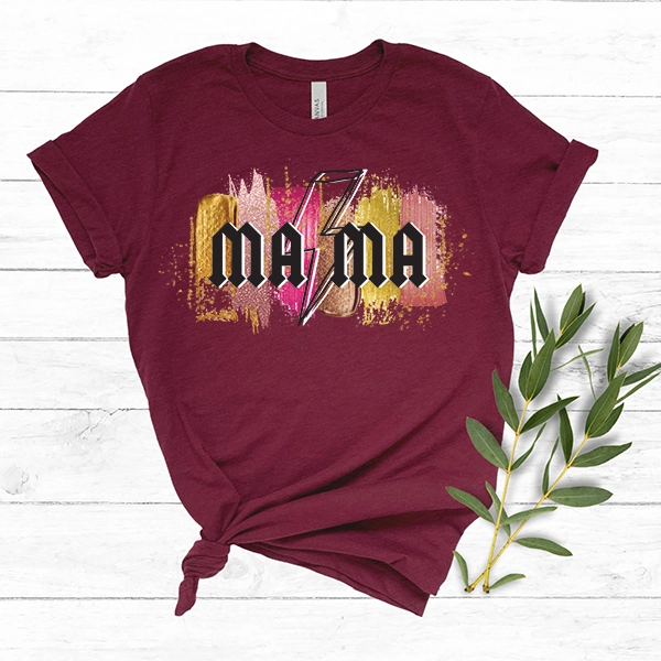MAMA Metallic Glitter Brush Strokes DTF Transfer