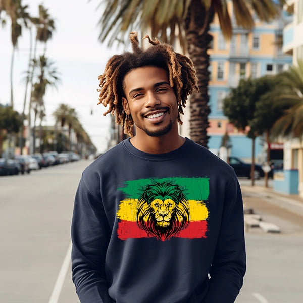 Lion of Judah with Flag DTF Transfer