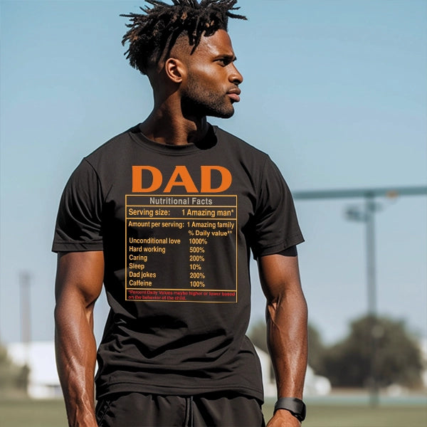 Dad Nutritional Facts DTF Transfer