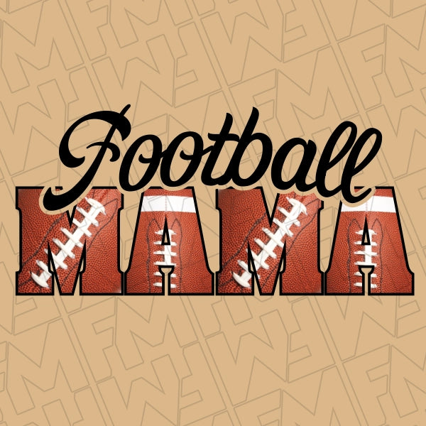 Football Mama applied to a shirt