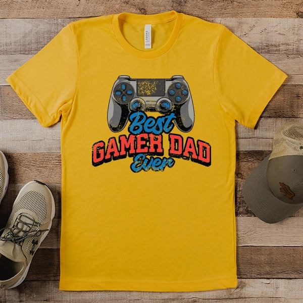 Best Gamer Dad Ever DTF Transfer