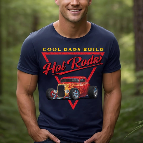 Cool Dads Build Hot Rods DTF Transfer