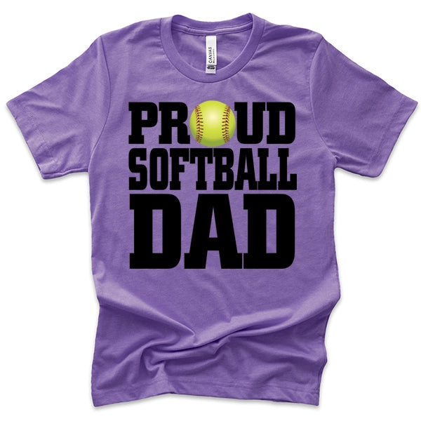 Proud Softball Dad DTF Transfer