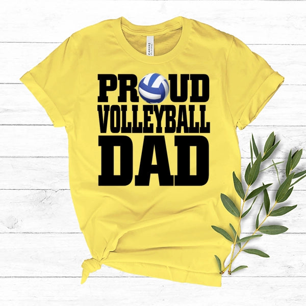 Proud Volleyball Dad DTF Transfer
