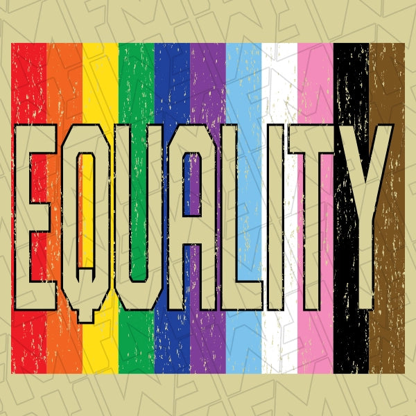 Equality Bars LGBTQ Pride DTF Transfer