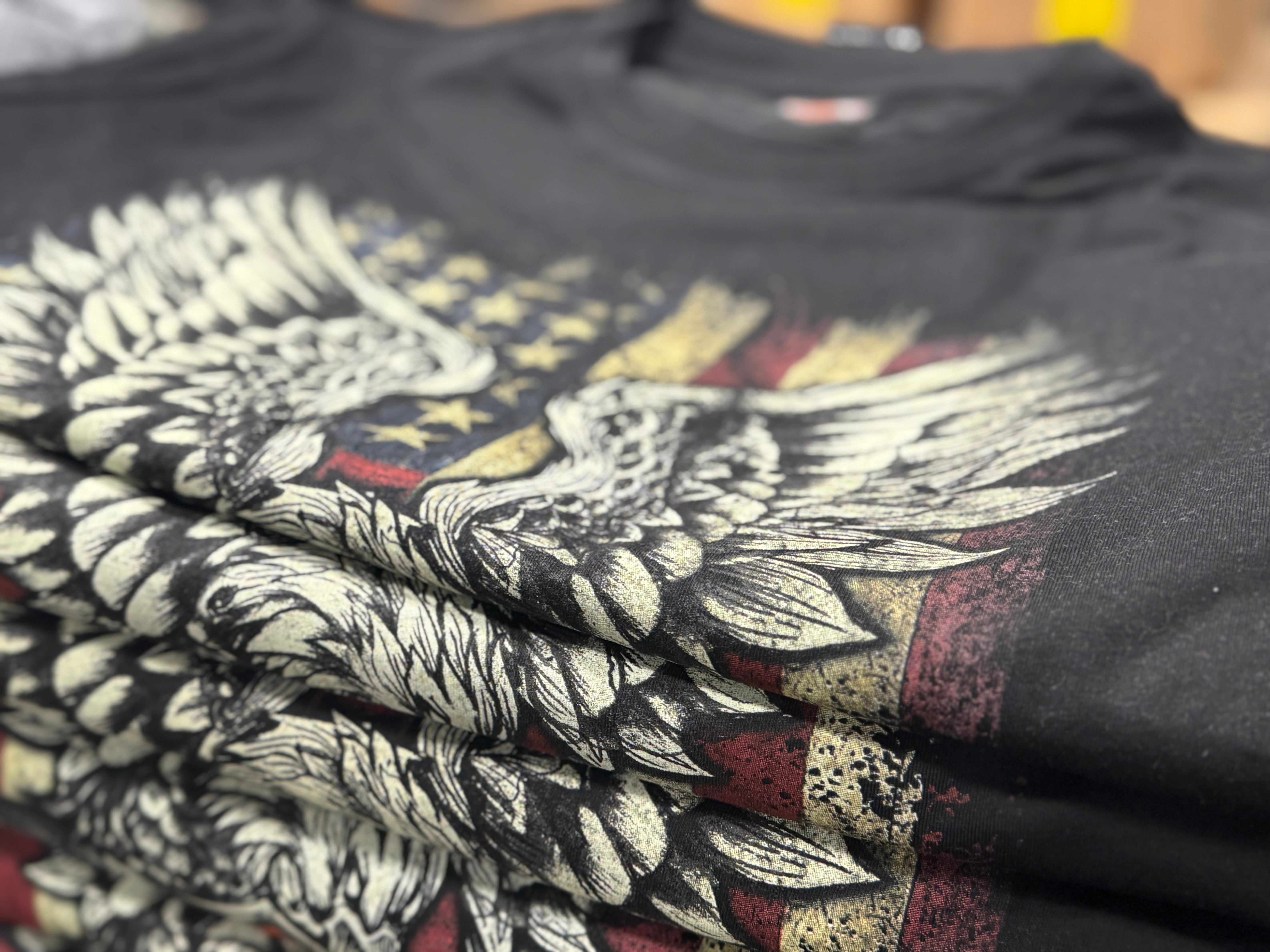 Close-up of decorated shirts