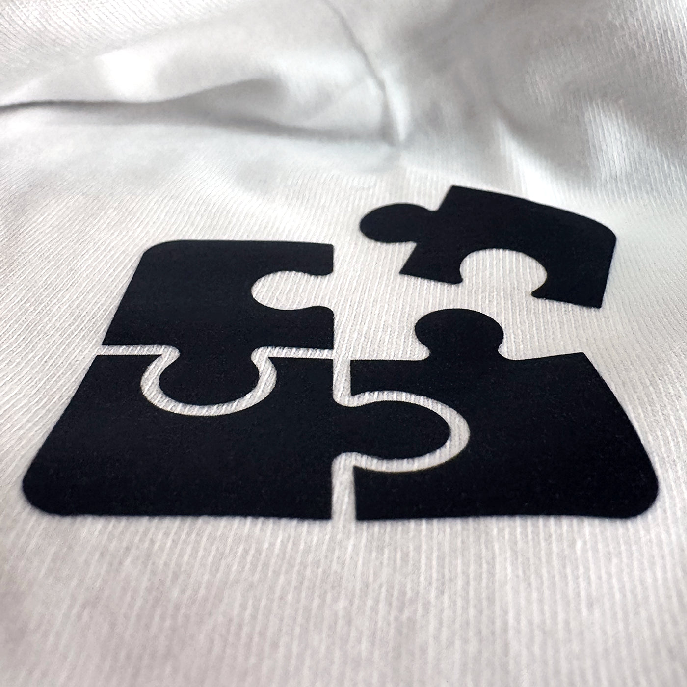 High contrast silicone formula puzzle logo