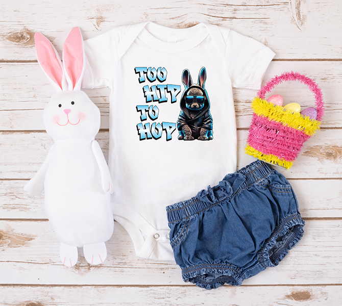 Too Hip Too Hop Bunny Kids DTF Transfer