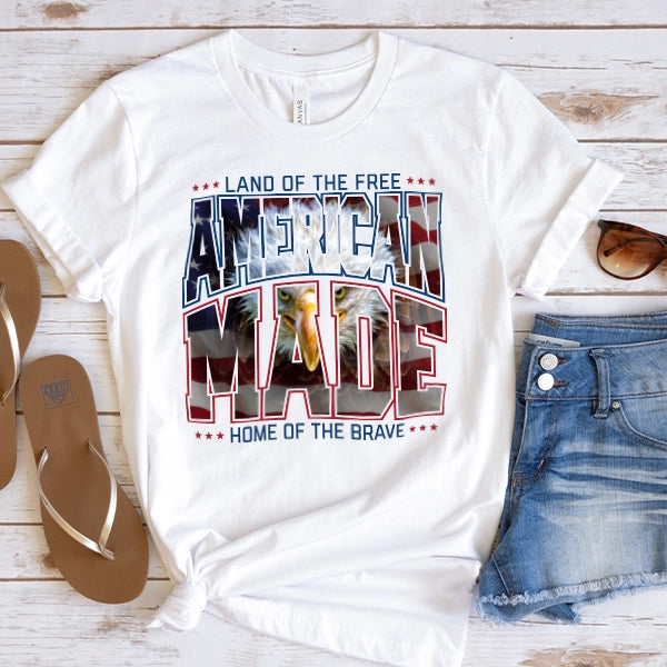 American Made Eagle Patriotic DTF Transfer