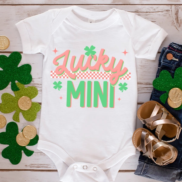 Lucky Mini Mommy  Me St Patricks Day Kids DTF Transfer