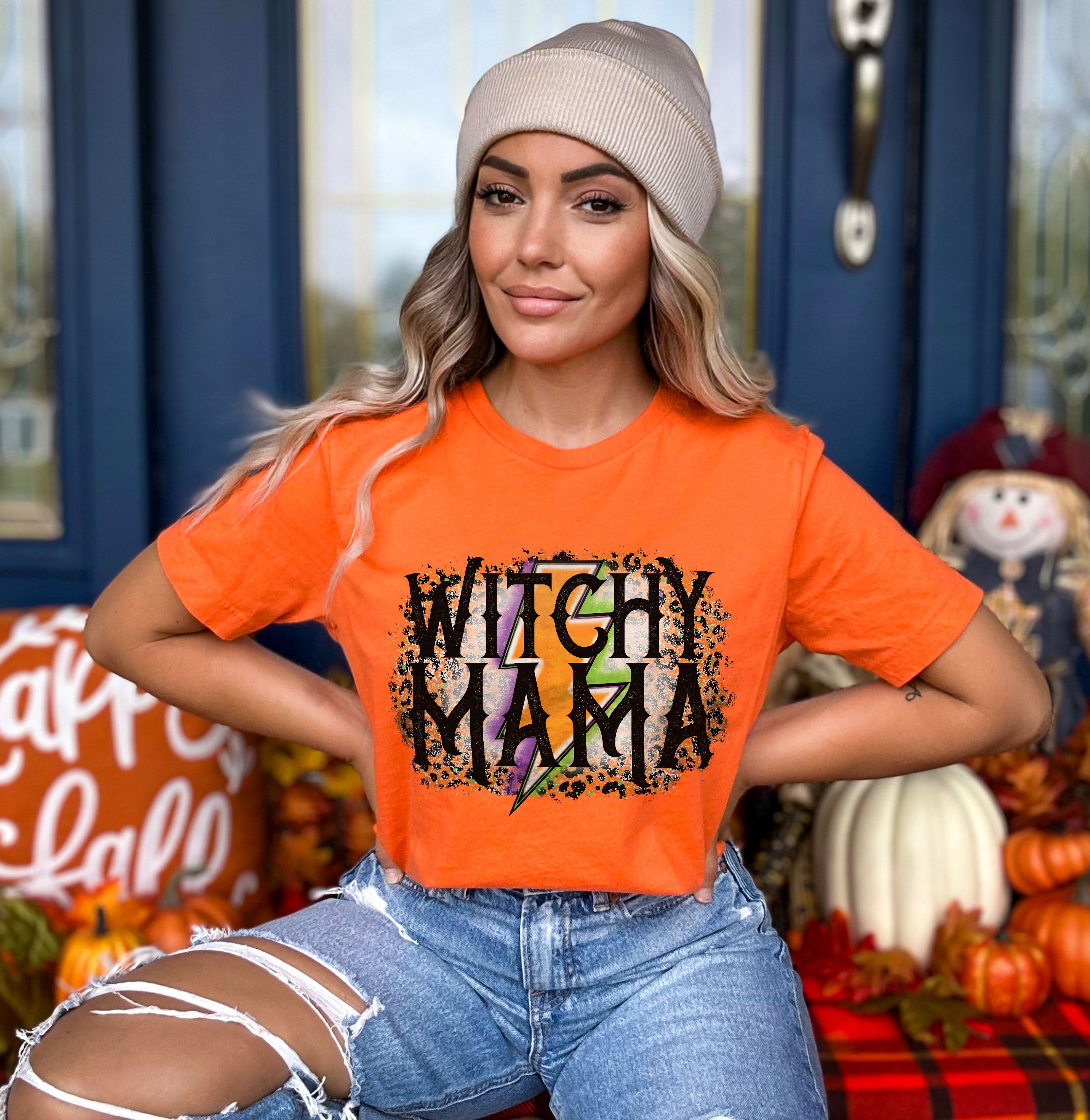 Witchy Mana Lightning Bolt Halloween DTF Transfer