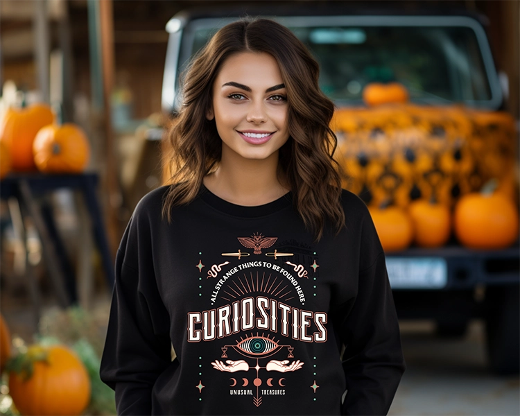 Curiosities Strange & Unusual Halloween DTF Transfer