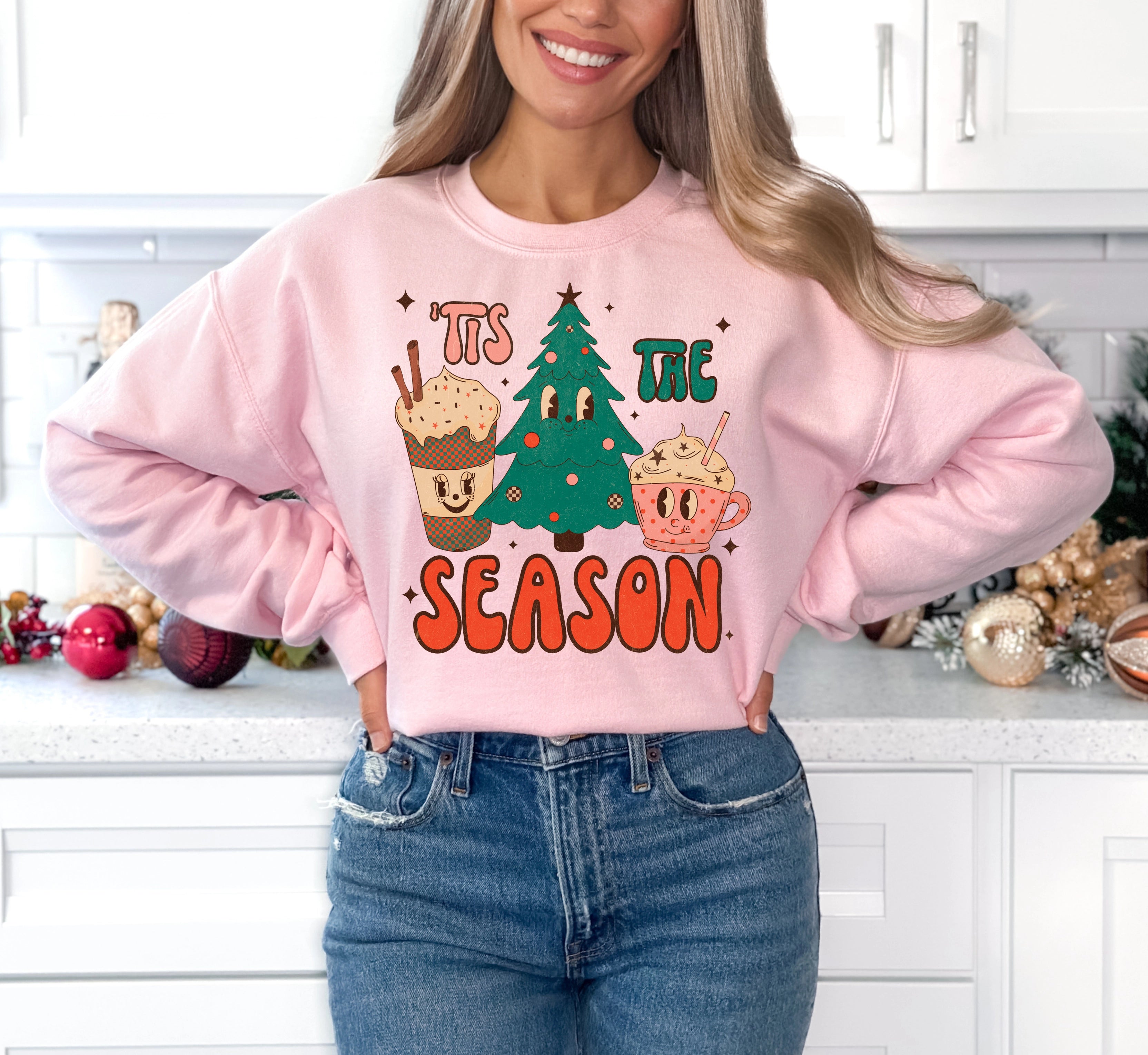 Tis the Season Retro Christmas DTF Transfer