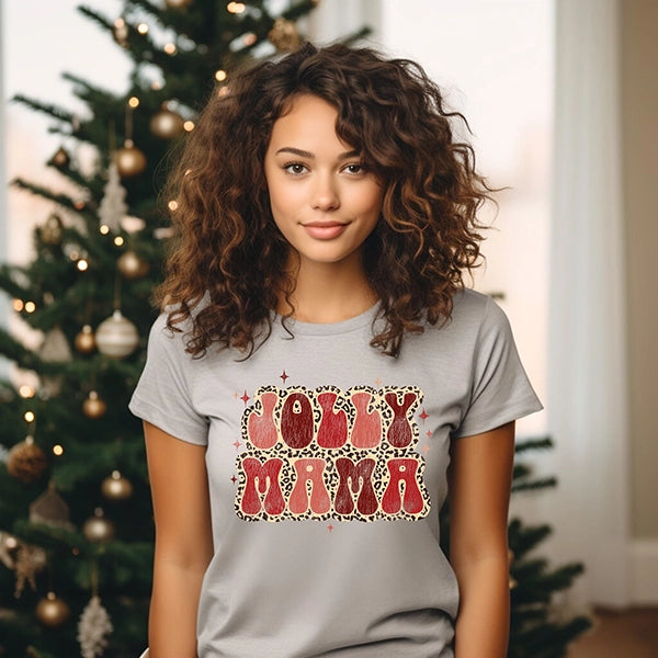 Jolly Mama Leopard Mommy & Me Christmas DTF Transfer