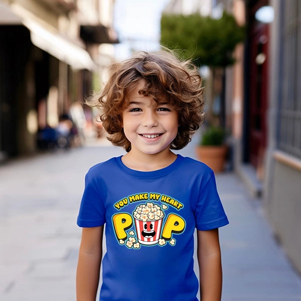 You Make My Heart Pop Funny Kids Valentines DTF Transfer
