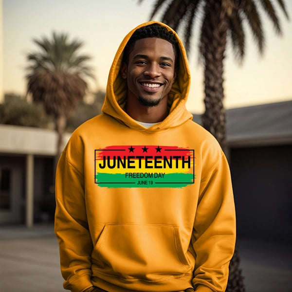 3 Stars Juneteenth Freedom Day Juneteenth DTF Transfer