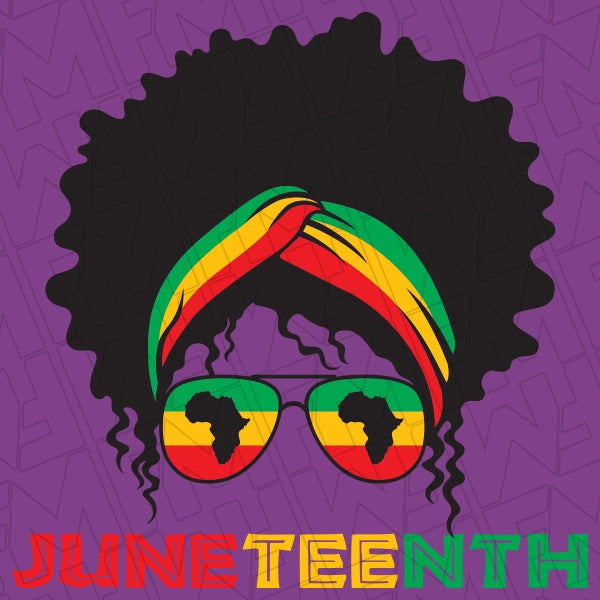African Woman Juneteenth DTF Transfer