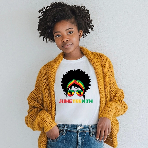 African Woman Juneteenth DTF Transfer