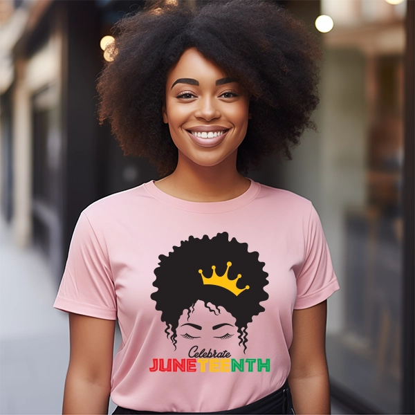 Celebrate Juneteenth African Woman DTF Transfer