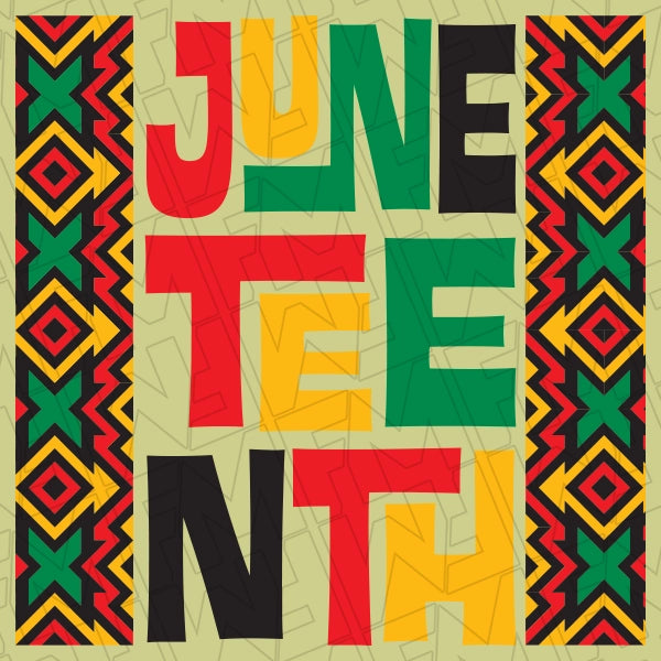 Juneteenth African Pattern DTF Transfer