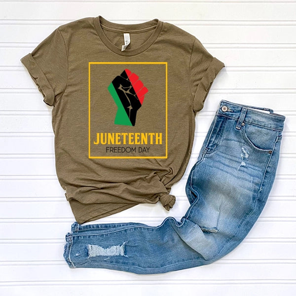 Juneteenth Freedom Day Fist DTF Transfer
