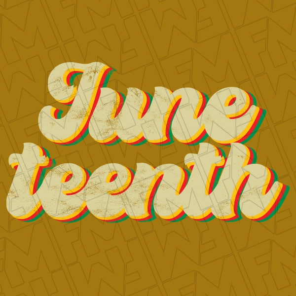 Juneteenth Retro DTF Transfer