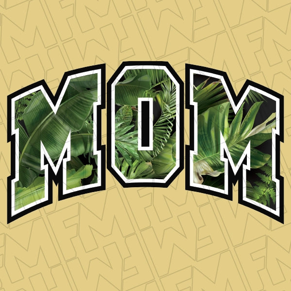 Mom Tropical Plants applied to a shirt