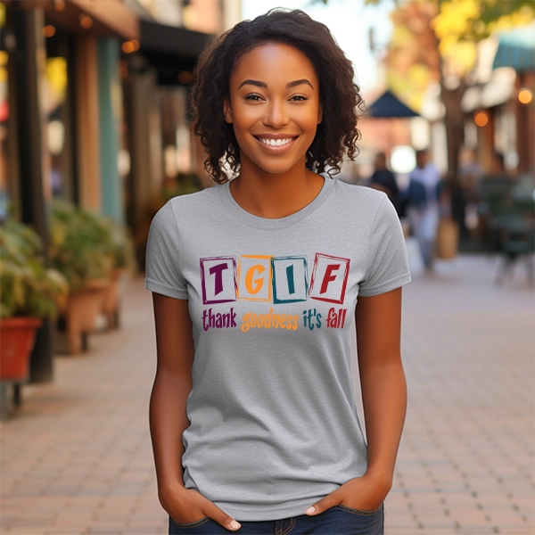 TGIF Thank Goodness Its Fall DTF Transfer