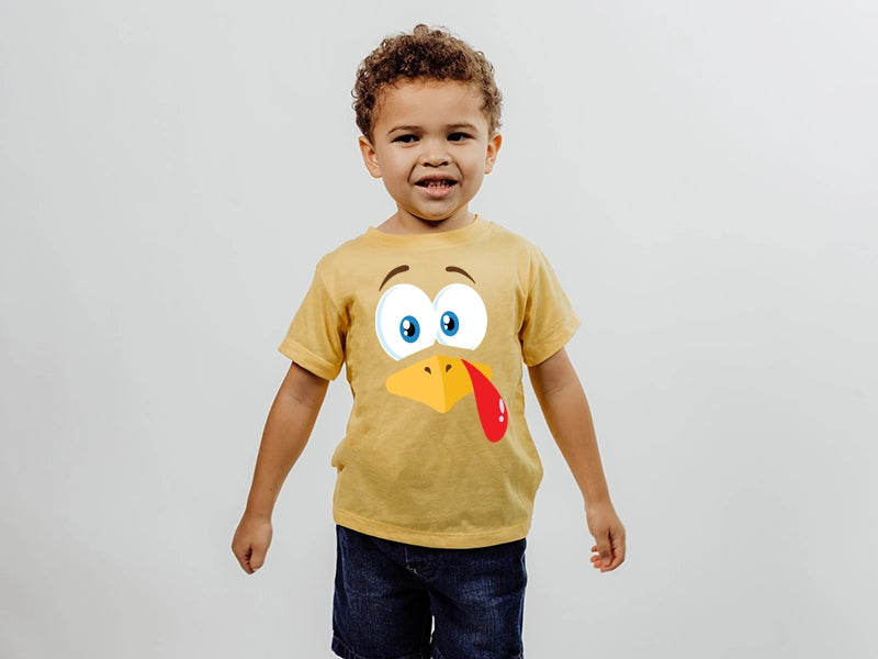 Turkey Face Kids DTF Transfer