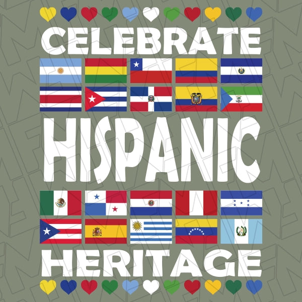 Celebrate Hispanic Heritage DTF Transfer
